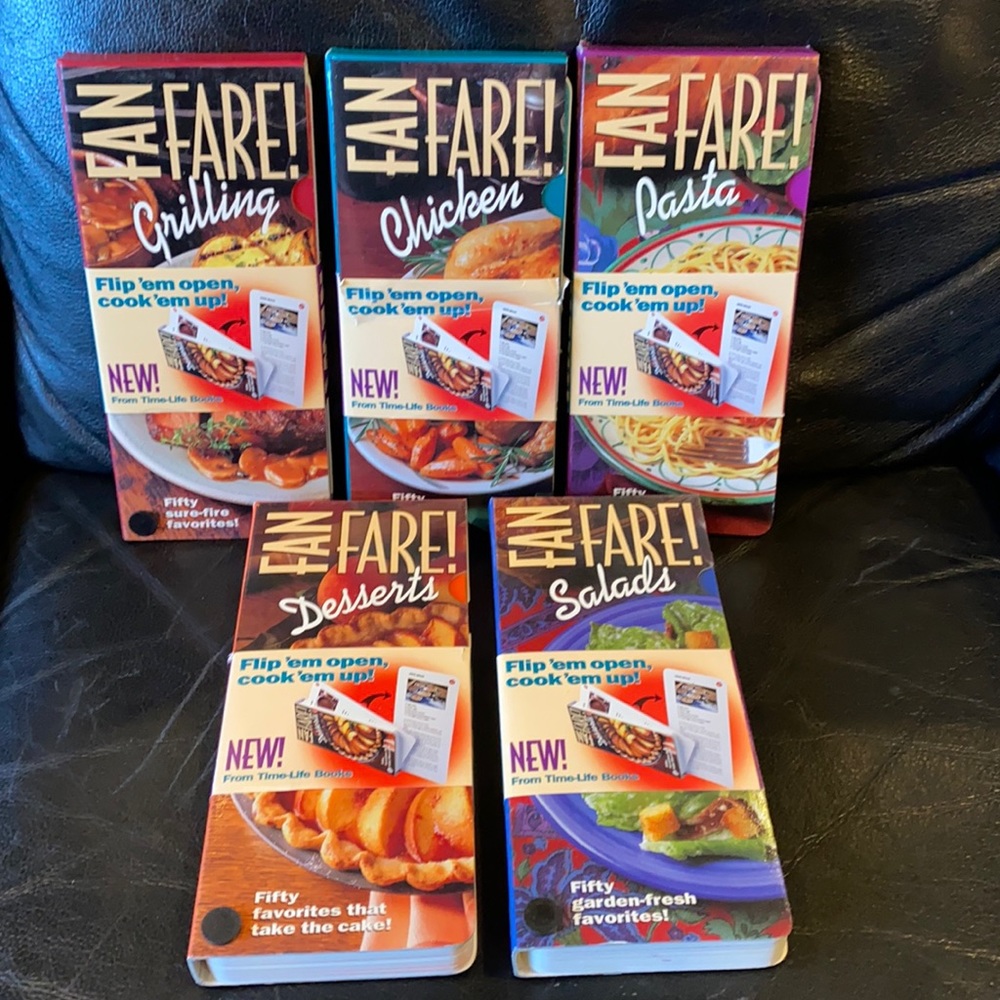 Cookbooks-brand new set of 5 Flip’em open by Time Life